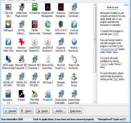 Your Uninstaller! Pro 7.4.2011.12 - مدیریت نرم افزار های نصب شده