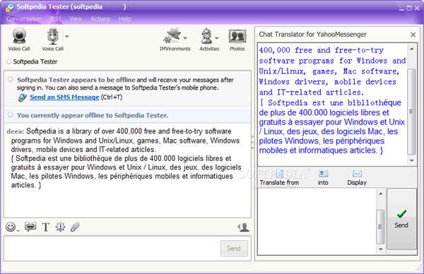 مترجم یاهو مسنجر Yahoo Messenger Translator Pro v4.1.1