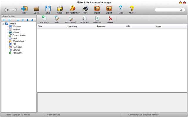 مدیریت پسوورد با Plato Safe Password Manager 12.11.01