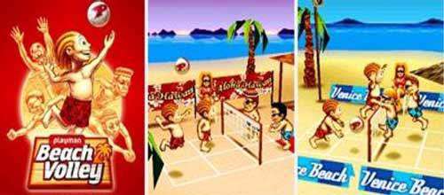 بازی موبایل والیبال ساحلی نسخه جاوا، PlayMan Beach Volley 3D