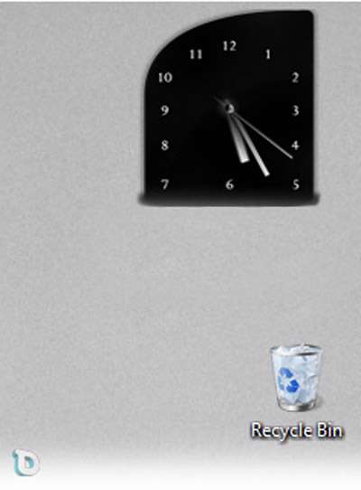 ساعت شیک روی صفحه نمایش (گدجت) Clock Elegance