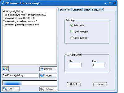 ZIP Password Recovery Magic 6.1.1.252