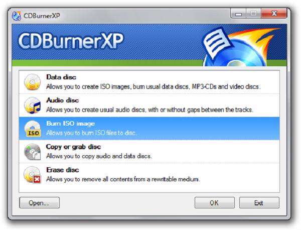 CDBurnerXP 4.4.0.2838 - مدیریت CD و DVD