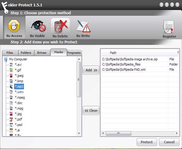 قفل و رمزگذاری روی فایل،فولدر و درایو با Folder Protect v1.9.2
