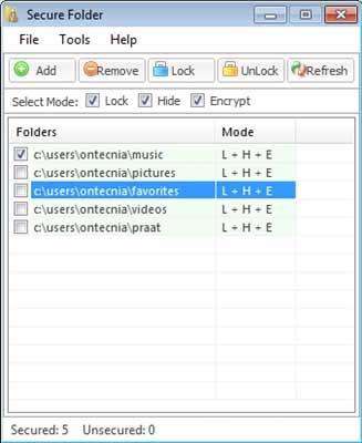 قفل گذاری بر روی فایل و فولدر با Secure Folder v5.6