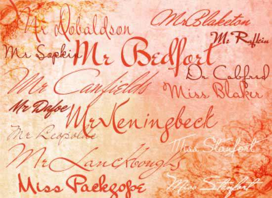 مجموعه 130 فونت انگلیسی - کلاسیک و فانتزی