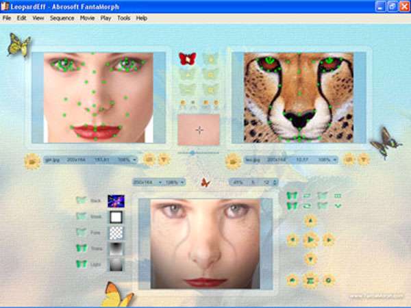 ترکیب و مونتاژ عکس با Abrosoft FantaMorph Deluxe v5.2.5