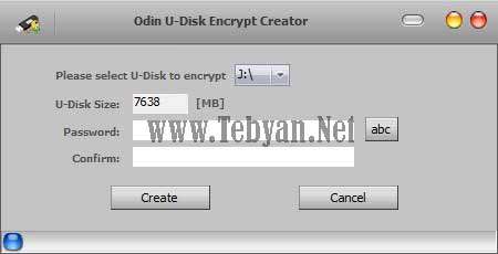 قفل گذاری بر روی فلش و حافظه های همراه با Odin U Disk Encrypt Creator v7.6.2