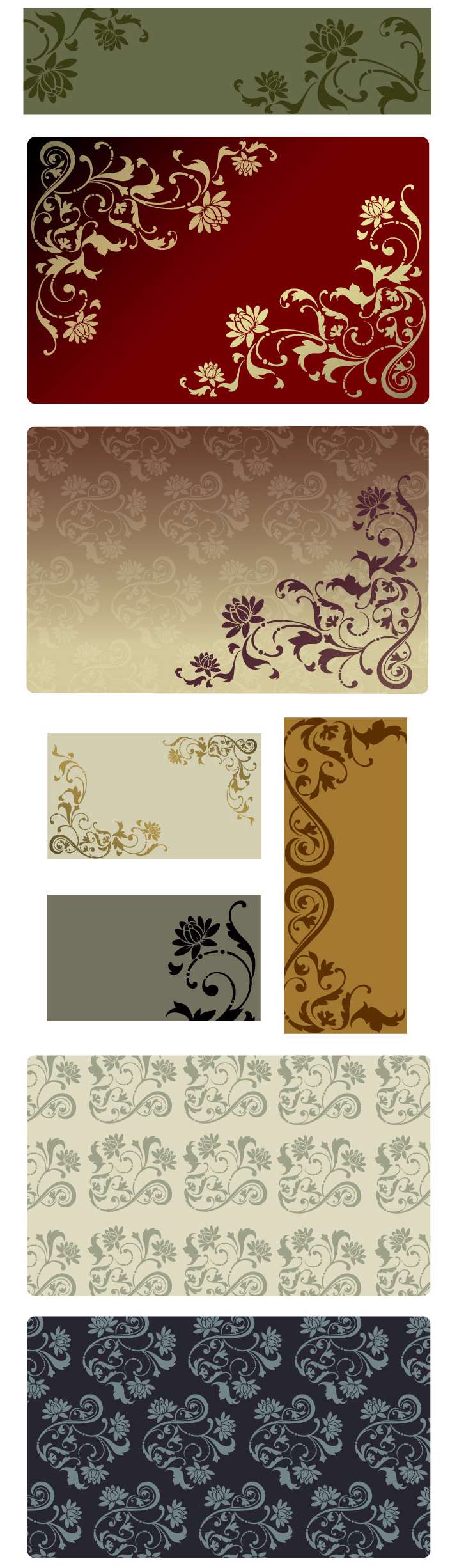 تصاویر وکتور نقش و نگار های زیبا