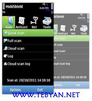 آنتی ویروس نسخه سیمبیان s60v5 و سیمبیان۳، MobiShield v3.3