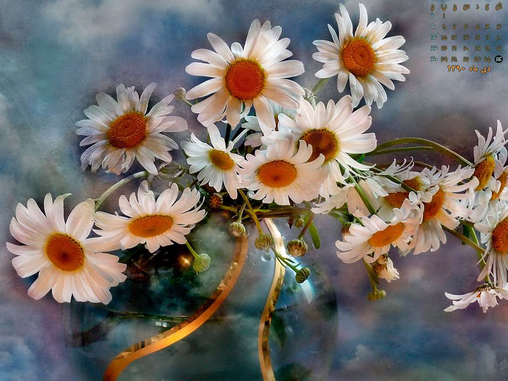 والپیپری زیبا به همراه تقویم دی ماه، سری اول 