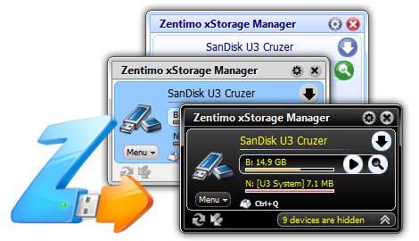 Zentimo xStorage Manager 1.5.2.1199 - مدیریت پورت USB