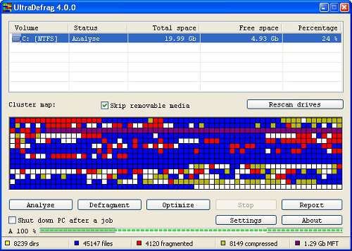 UltraDefrag 5.0.1  - بهینه ساز ویندوز 
