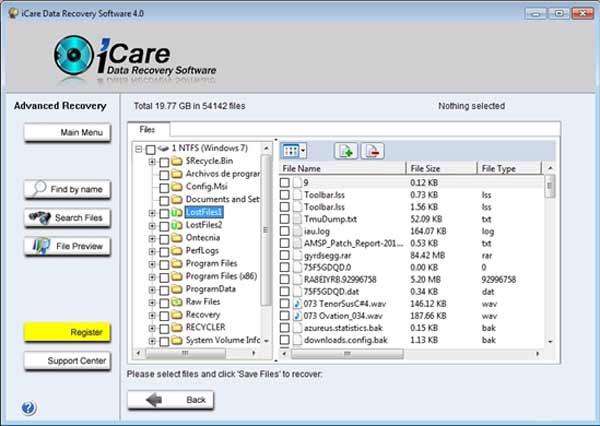 بازیابی اطلاعات پاک شده با iCareData Recovery v4.6.3.3