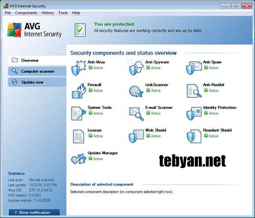 به روز رسانی نرم افزار امنیتی AVG 2012 12.0.1890 (تا 25 دی ماه 1390)