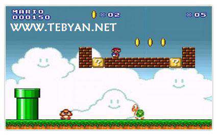 بازی زیبا و مشهور قارچ خور، Supermario 