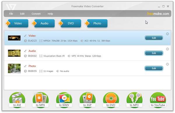 Freemake Video Converter 3.0.1.4 - مبدل تصویری 