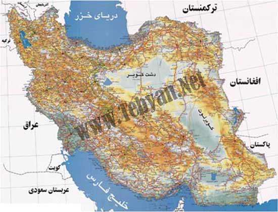 نرم افزار موبایل نقشه راههای ایران Iran Map Full