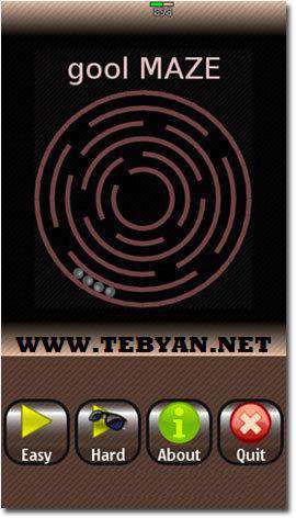 بازی ساده و جذاب گوی و میدان، Gool MAZE v.1.0.0 نسخه سیمبیان۳