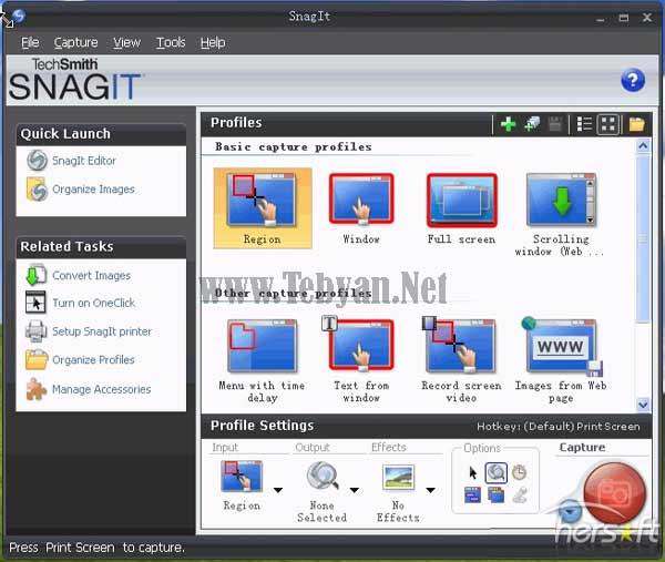 فیلمبرداری حرفه ای از صفحه مانیتور با Techsmith Snagit 10.0.2