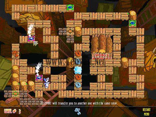 بازی اسنوفی و جزیره پازل Snowy Puzzle Islands