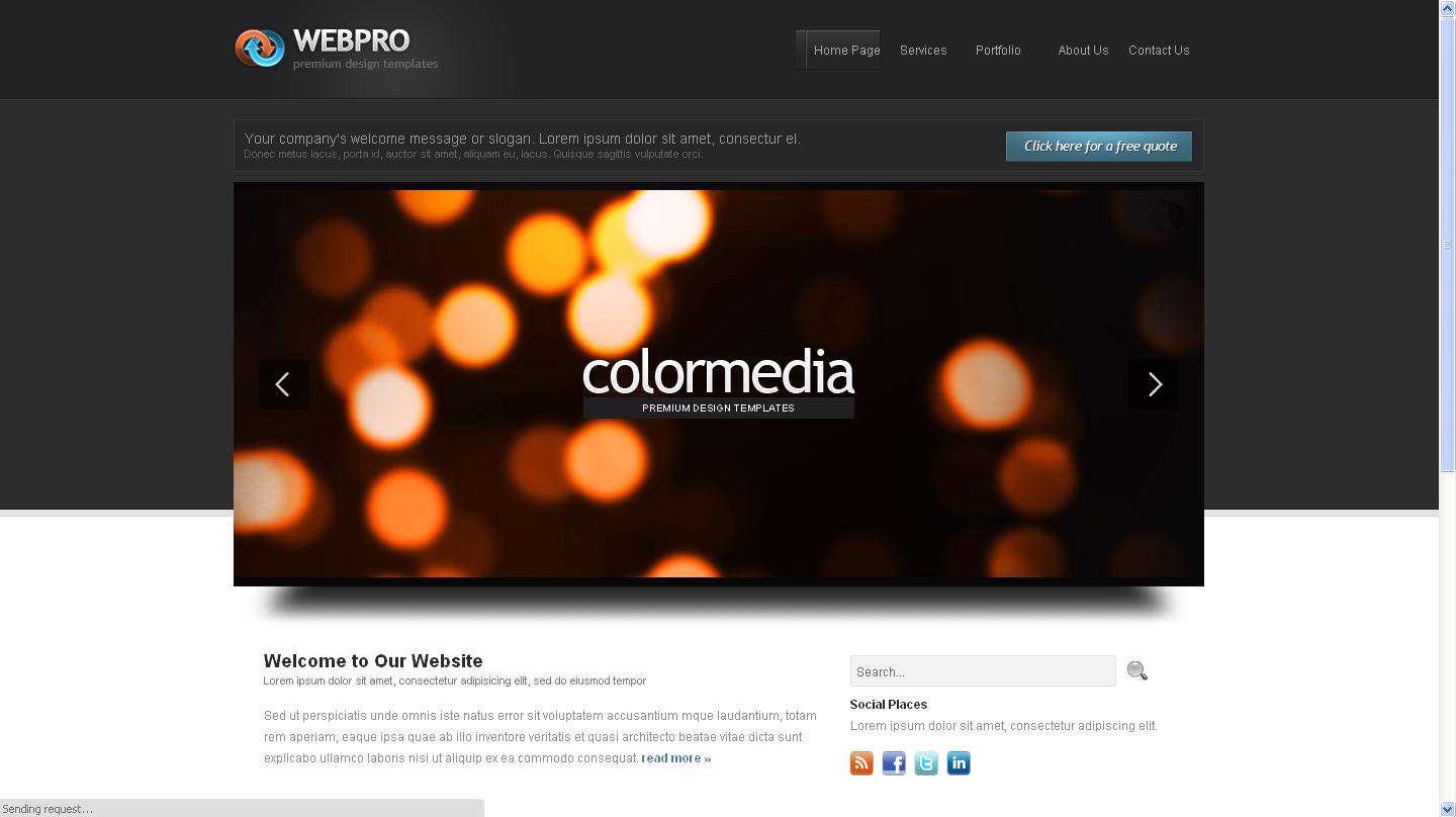 تصاویر لایه باز و فایل css تمامی صفحات یک وب سایت زیبا