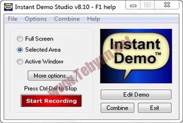 فیلم برداری از صفحه دسکتاپ، Instant Demo Studio 8.10.28