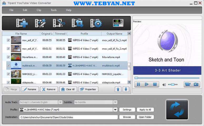 تبدیل فایل های ویدئویی، Tipard Video Converter 6.1.26