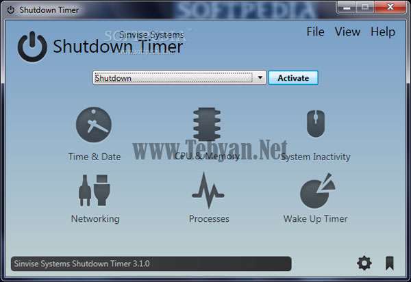 زمانبندی برای خاموش کردن کامپیوتر با Shutdown Timer v3.3.4