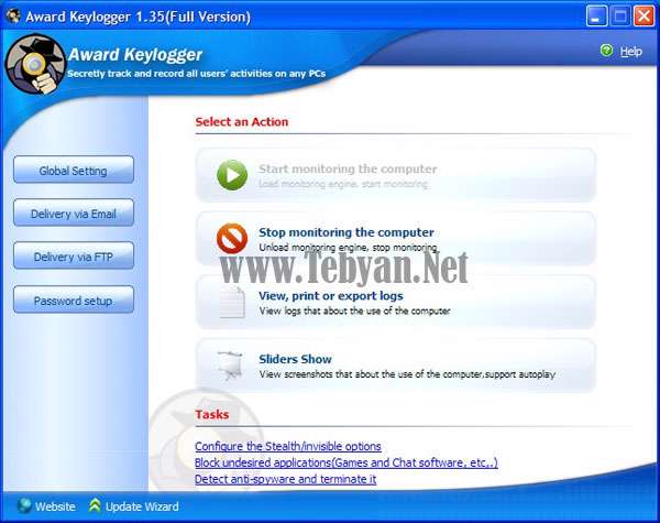 جاسوس اطلاعات سیستم Award Keylogger Pro v2.22