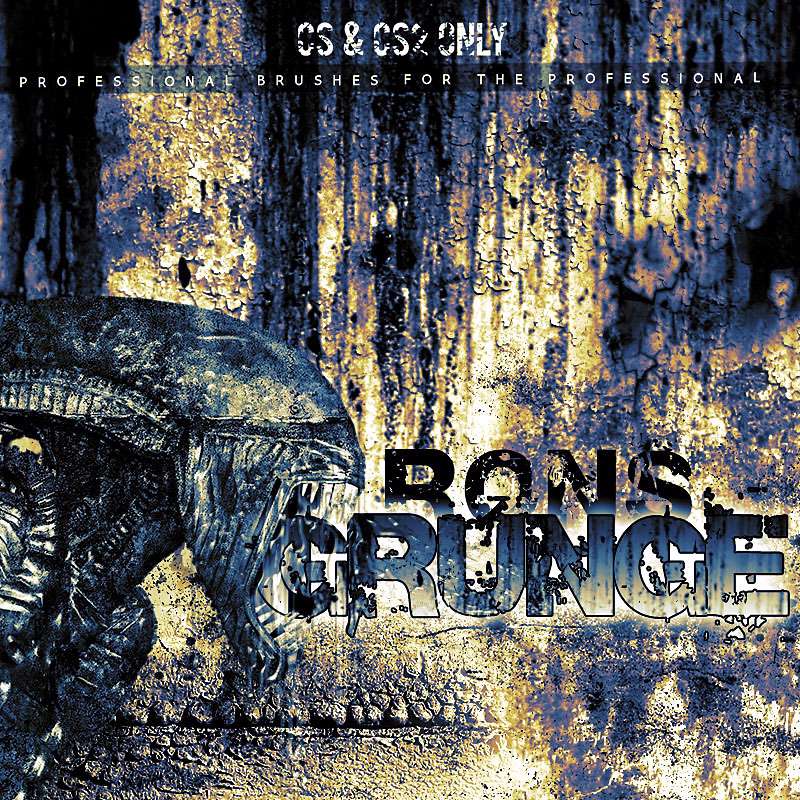 مجموعه براش بافت کثیف و فرسوده