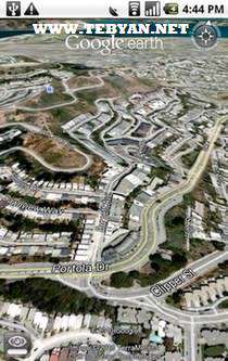 گوگل ارث نسخه اندروید، Google earth android