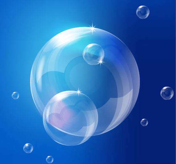 ایجاد حباب های واقعگرایانه وکتور 