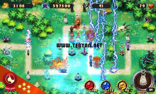 بازی زیبا و مهیج حماسه دفاع نسخه اندروید، Epic Defense – the Elements 1.0.2