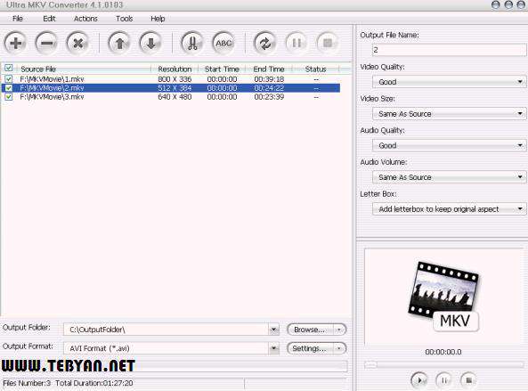 مبدل MKV به سایر فرمت ها، Aone Ultra MKV Converter 4.3.0309