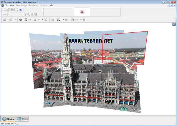 ساخت تصاویر پانوراما، PanoramaStudio Pro 2.3.1