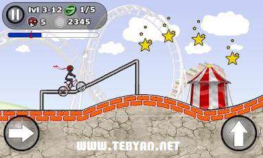 بازی حرکات نمایشی با دوچرخه نسخه اندروید، StickMan Stunts v 1.0