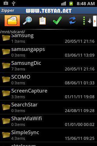 مدیریت فایل های فشرده نسخه اندروید، Zipper v1.5.3