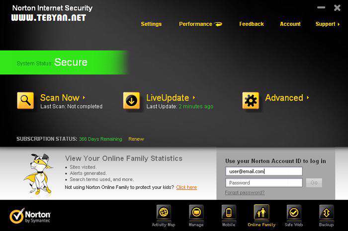 بسته امنیتی نورتون، Norton Internet Security 2012 19.7.0.9 Final