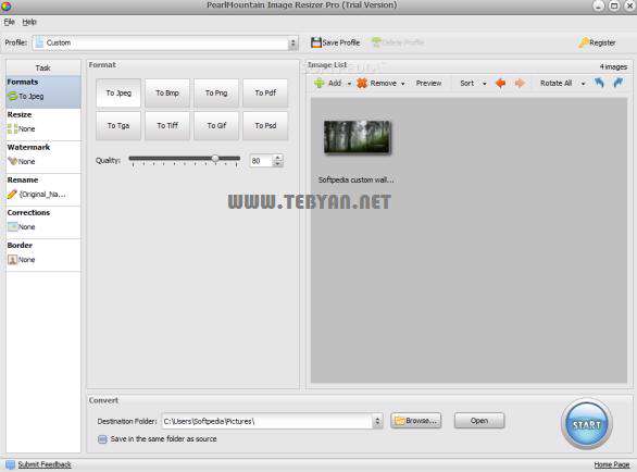تغییر اندازه تصاویر با بهترین كیفیت، AnyPic Image Resizer Pro 1.4.2 Build 3019