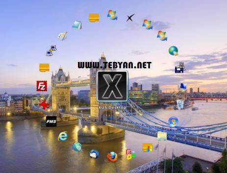 مرتب سازی آیکن های دسکتاپ، XUS Desktop Professional Edition 2.2.0
