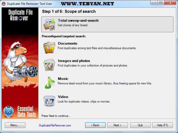 حذف فایل های مشابه، Duplicate File Remover 3.2.1231 Build 33