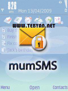 رمزگذاری روی صندوق پیام نسخه سیمبیان، Mumcode Software MumSMS 5.11.6 build 1215