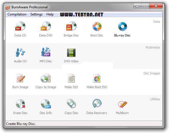 ابزار رایت سبک و قوی، BurnAware Professional 4.9