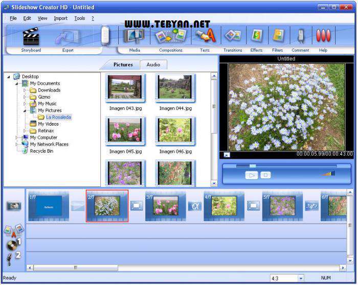 ساخت کلیپ تصویری با تصاویر، Photo Slideshow Creator 3.25