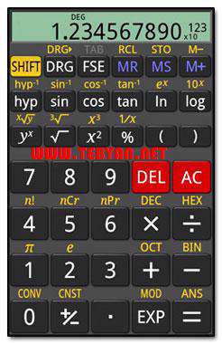 ماشین حساب حرفه ای نسخه سیمبیان، Frog Scientific Calculator v1.0