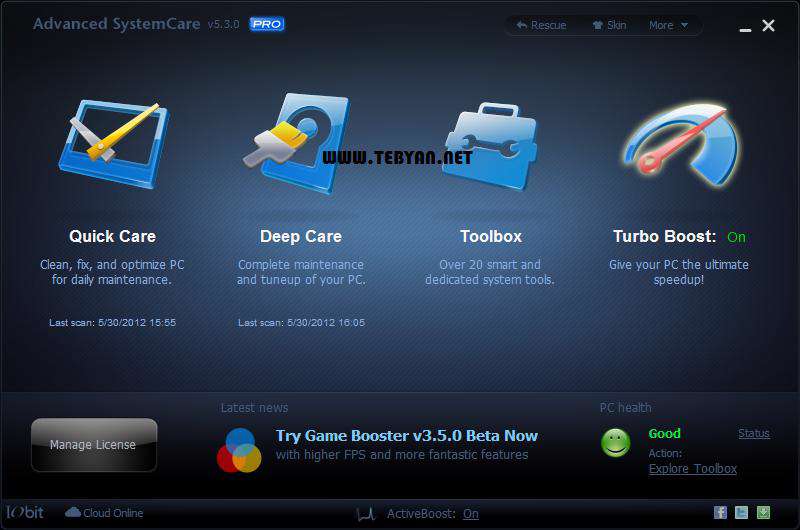 قوی ترین بهینه ساز رایانه، Advanced SystemCare Pro 5.3.0.246 Final