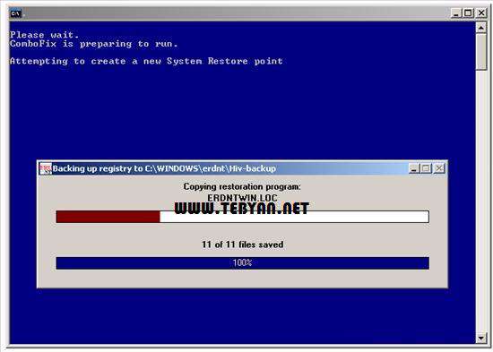 پاکسازی بدافزارها و نرم افزارهای جاسوسی، ComboFix 12.5.26.1