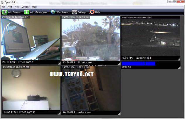 تبدیل وب کم به دوربین مدار بسته، iSpy 4.2.6.0