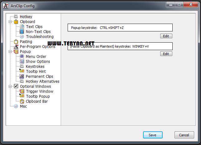 مدیریت کلیپ بورد ویندوز، ArsClip 4.02